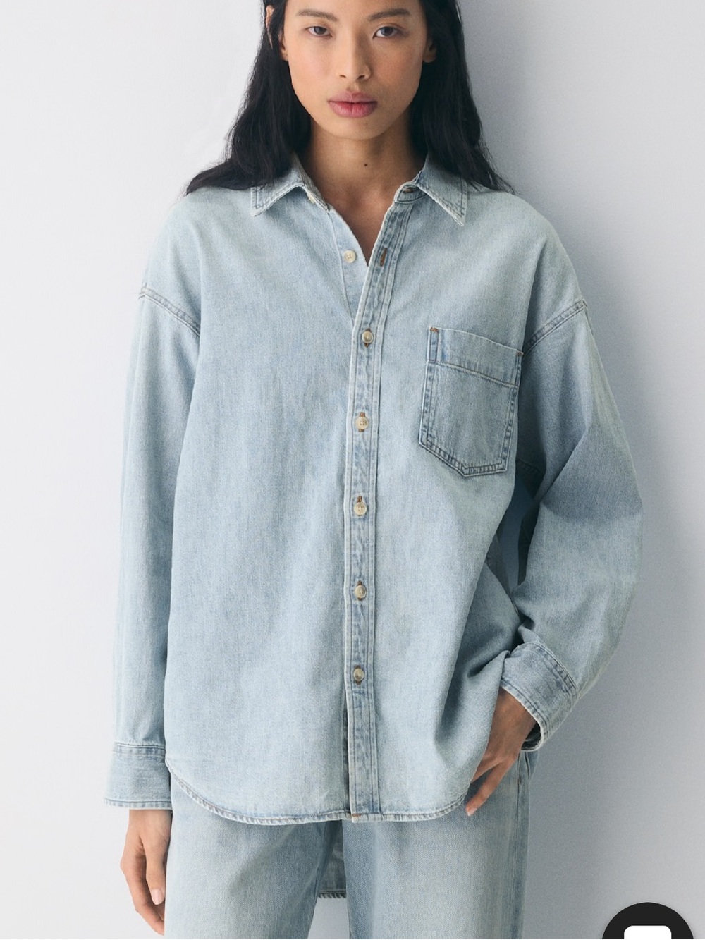 Denim Forum The '80s Comfy Denim Shirt